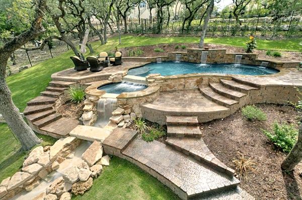 Pool Landscape Designs: Pictures of San Antonio Backyards ...