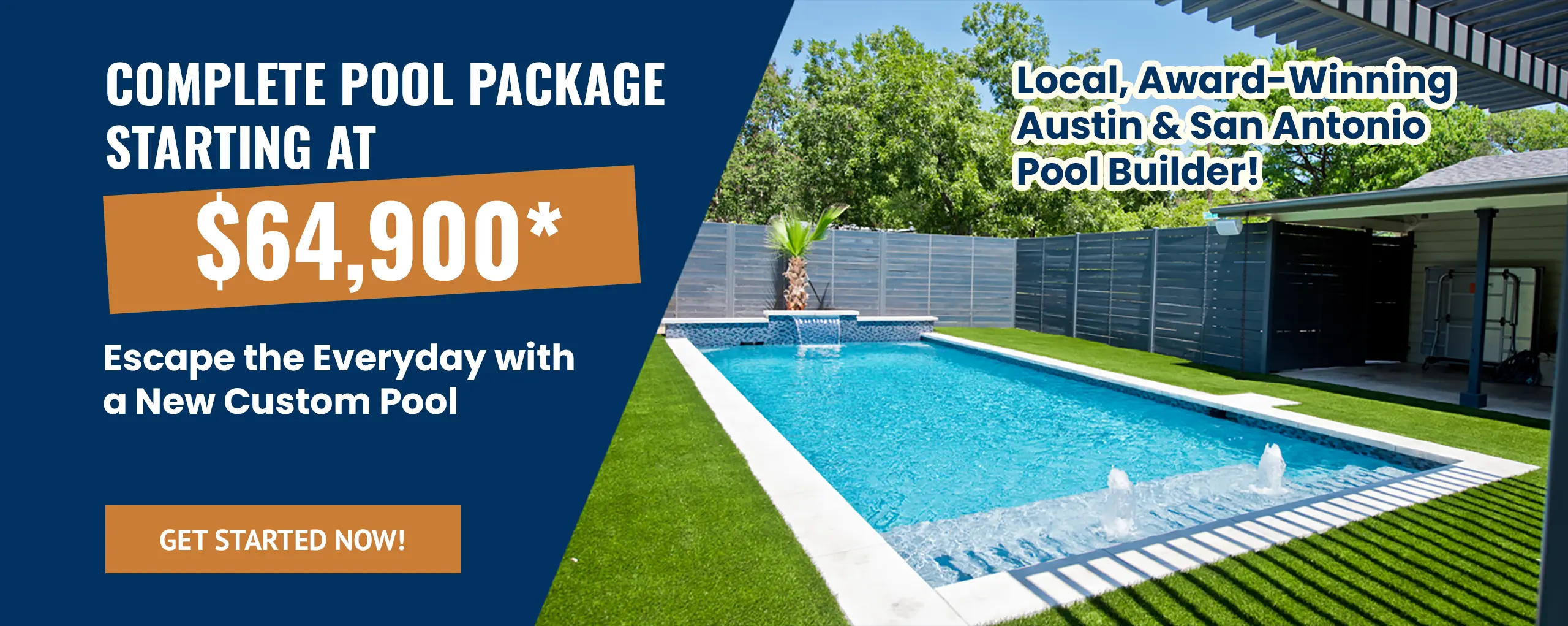 Complete Pool Package Starting at $64,900